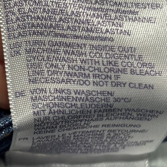 NYDJ Sheri Slim Jeans Womens 16W 36x30 Blue Straight Leg Lift Tuck Tech Denim - Picture 15 of 16